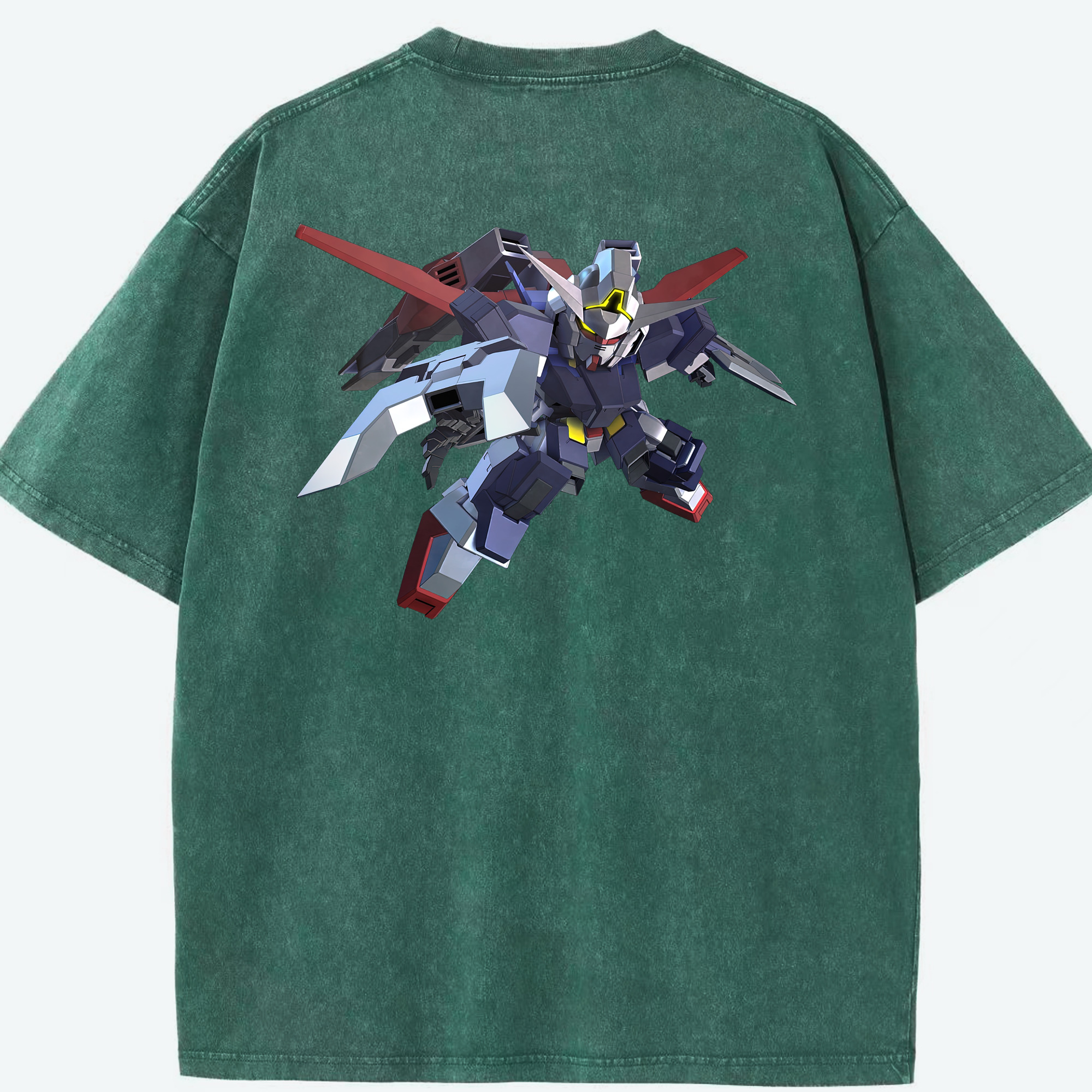 （画像用） 機動戦士ガンダム Mobile Suit Gundam 綿100% ヴィンテージ風 半袖Tシャツ（背面プリント）
